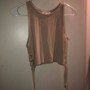Lace up Crop Top